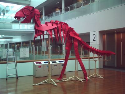 Squelette de tyrannosaure.

