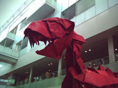 Squelette de tyrannosaure (détail).
