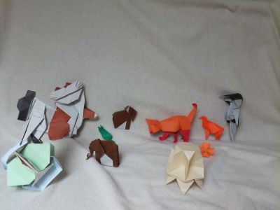 Modèles pliés aux rencontres de Mai 2018
