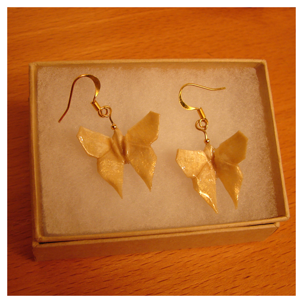 Boucles d'oreilles papillons
