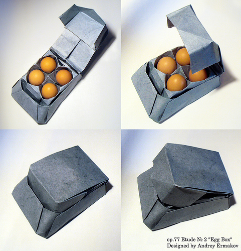 Anermak (LoveOrigami). Egg box
