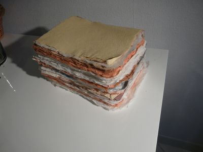 Quantité de papier par pile hollandaise
Quantité de papier produite pour environ 1 chargement de pile hollandaise (mélange abaca / coton / chanvre)
