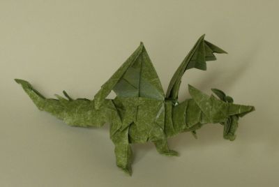 Dragon de Kade Chan
Diagramme dans Origami Worldwide et à trouver sur le compte Flickr de l'auteur.
Soie métallisé 30x30
Mots-clés: Dragon Kade_Chan Origami_Worldwide Flickr