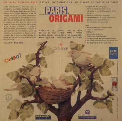 Dépliant Paris Origami 1998
