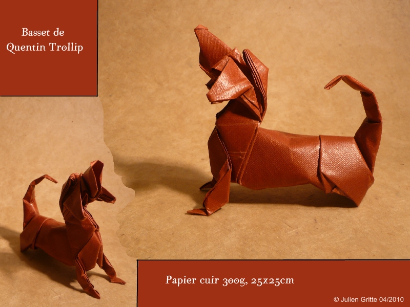 Basset de Quentin Trollip
Papier cuir 300g, 25x25cm wet-folded
Mots-clés: basset trollip julien gritte