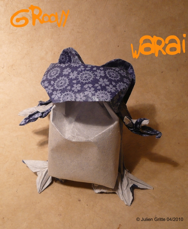 groovy warai
challenge pliage "warai" de jason ku. 
washi en 25x25cm
Mots-clés: groovy warai