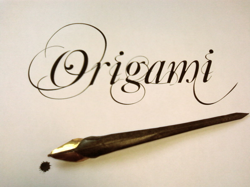 Plume de calligraphie
Création perso, sur la même base que mon canard.
