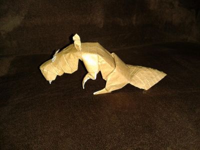 s' Wälfala le Castor
Un castor créé pour le challenge "Alsace". A partir d'un rectangle 1x6. En alsacien, s' Wälfala veut dire quenotte.
