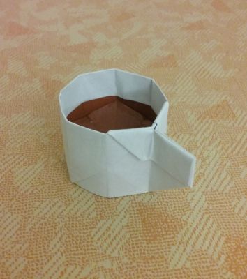"Café Noir" de Aurèle Duda - challenge de pliage septembre 2015
