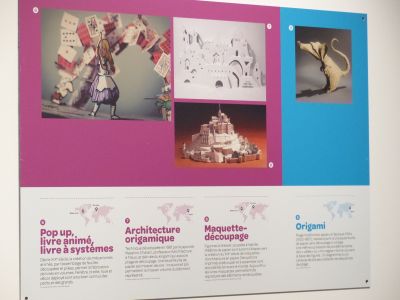 Expo Chateau Roche Jagu, aout 2014 - détail origami
