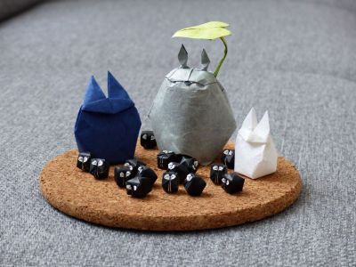 Totoros, modèles de Chouettorigami

