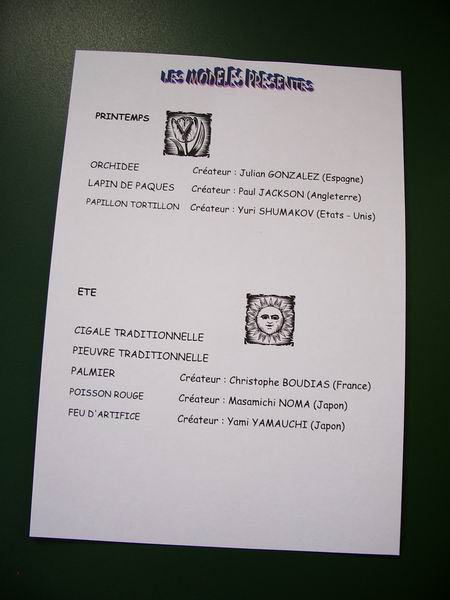 Les modèles 1/2
