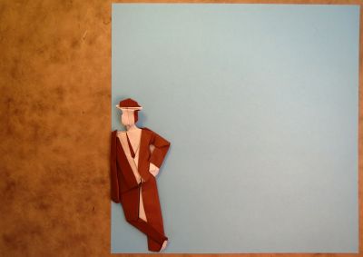 Les habits du dimanche
feuille 18X18
