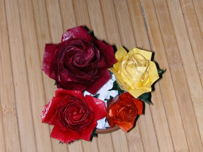 rose Naomiki
papier lokta et colle a reliure
