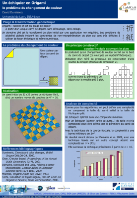 poster sur la problématique de l'échiquier
Mots-clés: changement_couleur complexité