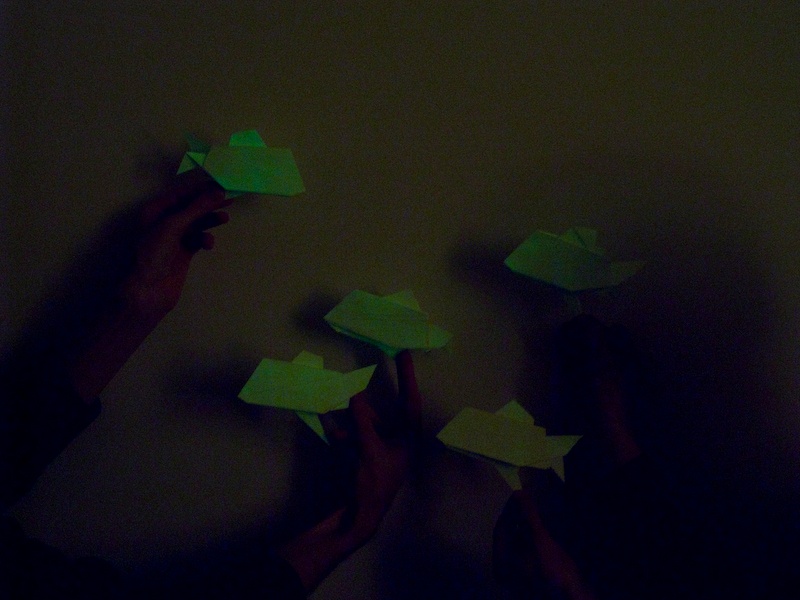 Les poissons phosphorescents, avec un peu de lumière
