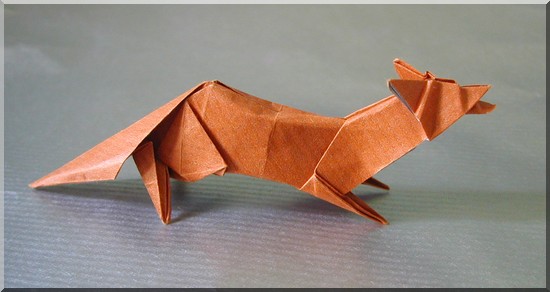 Renard
Renard d'après Hideo Komatsu - Papier kraft
Mots-clés: Renard fox origami