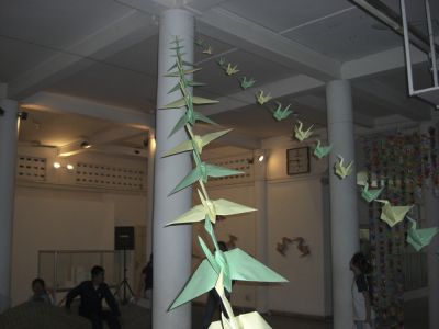 l'envoi des grues
