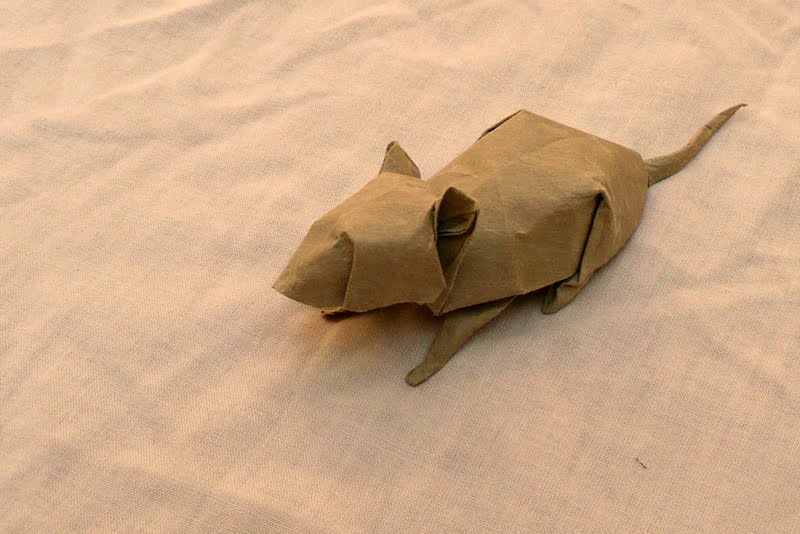 Souris d'après David Brill
Chiyogami + MC (20cm)
