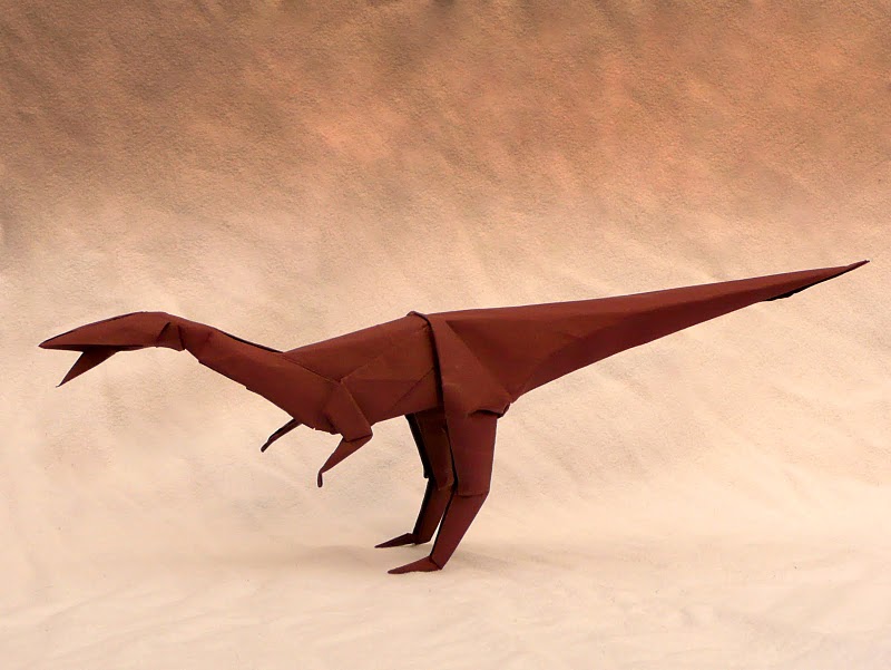 Coelophysis d'après Satoshi Kamiya
50cm de Canson plié à sec
