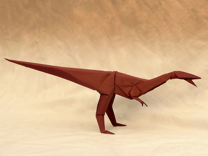 Coelophysis d'après Satoshi Kamiya
50cm de Canson plié à sec
