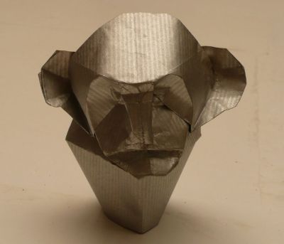 singe - d'après le "Little Demon" d'
papier Kraft de 20cm
