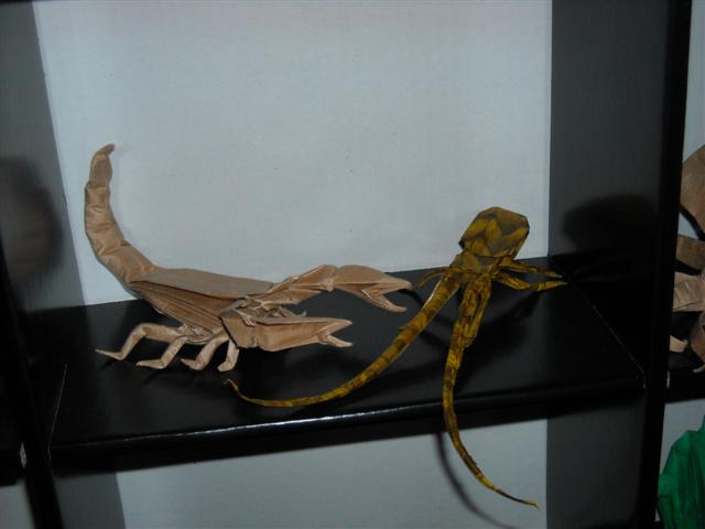 Scorpion et Insecte à longues antennes de Robert LANG
