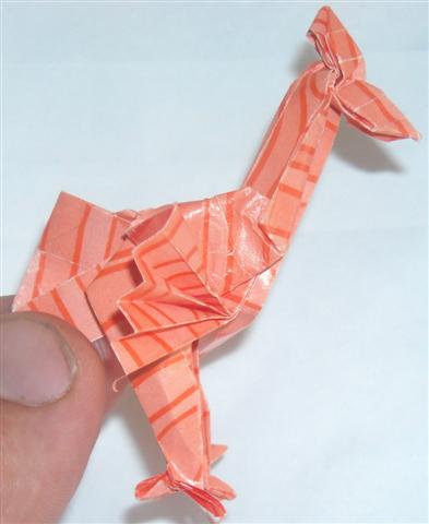 Tentative ratée de plier sur CP le bip bip de vincent origami
