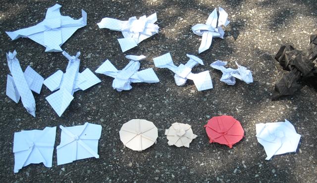 Les pliages tests pour le challenge d'avril 2011 (jeux vidéo)
