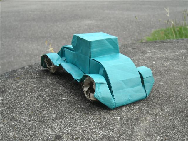 Voiture 1930 (3/4 arrière) Box Pleating juin 2011
