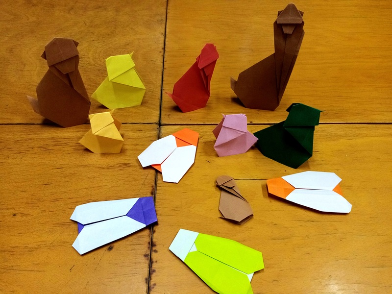 22 sept 21
- Poussin - plegaorigami.com
- Singes - Trad
- Abeille - Trouvée par ML.
