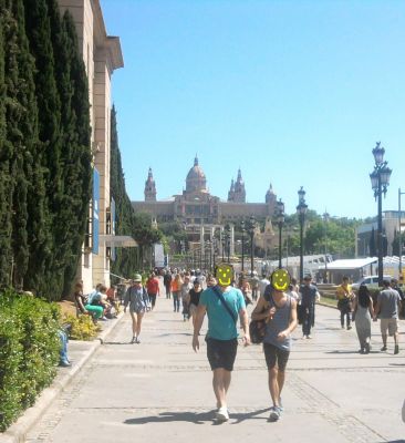 Plaza de Españya - Barcelona - Palais real
