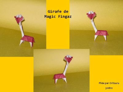 Girafe de Barth "Magic Fingaz" Dunkan
Double soie. Légèrement modelé à l'humidificateur.
Rectangle presque 34x8cm
Mots-clés: Magic Fingaz, Barth Dunkan