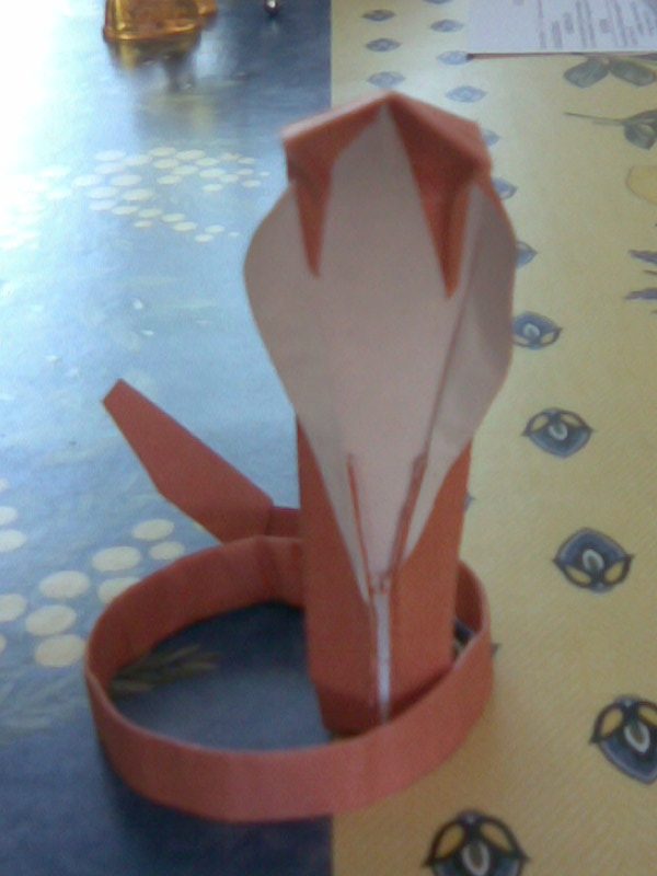 Cobra
4 papiers de dimensions 13,9x5 ( cm ) à deux couleurs.

