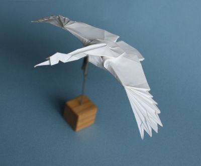 grue de kamiya
carré de 35cm de papier tant
