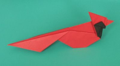 cardinal
papier couleur 80g, 18x18
créateur Michael Lafosse
plié d'apres diagramme
