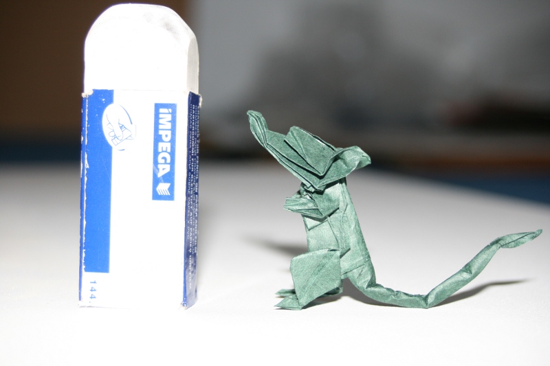Eric Joisel - Rat3
Test de la séquence de pli dans une chute de papier de soie.
Mots-clés: Rat