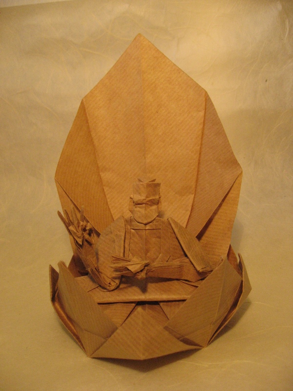 Bouddha de Hojyo Takashi
Papier Kraft 70 g/m², carré de 49x49 cm.
