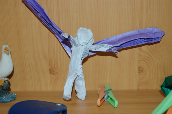 fée
test dans du papier origami standard.
