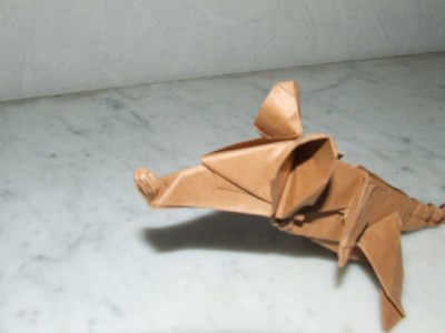 Rat d'après Eric Joisel , détail
Washi, 35 cm
Mots-clés: rat
