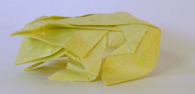 Sapo (crapaud) - Roman Diaz
diagramme de origami essence, double soie (fibre + classique) 20*20
Mots-clés: sapo ; crapaud ; diaz