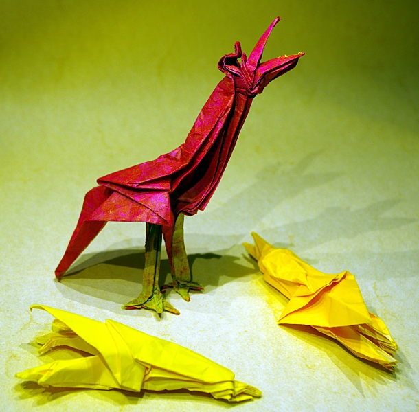 Hesperornis design Petr Stuchly
Double soie de 20 x 20 cm
Version cartoon de l'oiseau

