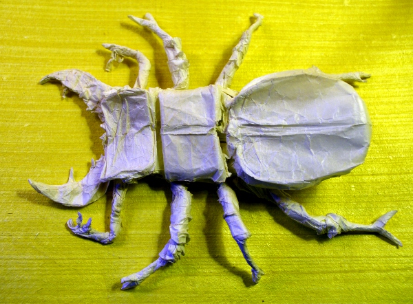 Lucanus Swinhoei Designer Pavel Nikulshin
One uncut paper 60*60 cm glassine (papier cristal).
Fini avec du MC.
