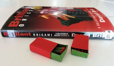 Matchbox - David Brill
Un modèle du livre Brilliant Origami
