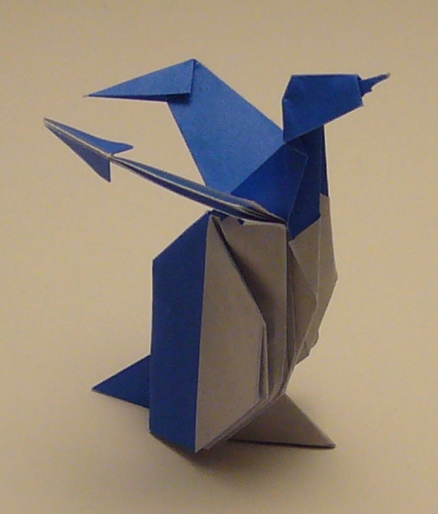 Manchot empereur
Papier : papier Origami 15x15 55g
