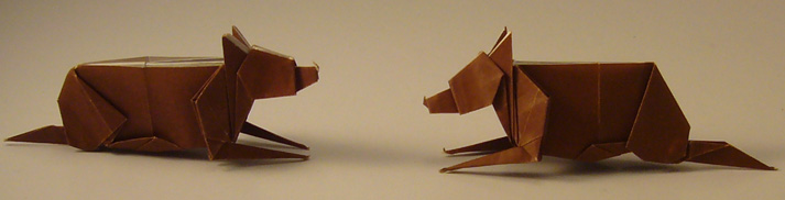 Loup gris
Papier : Papier origami 15x15 55g
