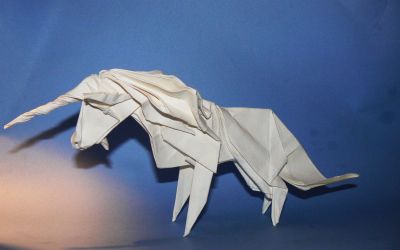 licorne de roman diaz
papier canson 40 cm, wet fold
