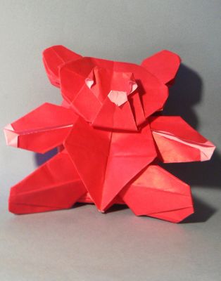 teddy bear de quentin trollip
papier origami 35x35
