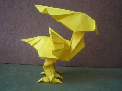 chocobo  géant coté droit (K. Satoshi)
Tant 35x35cm
