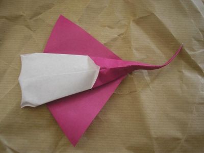 une raie manta (Paulius Mielinis)
papier origami standard 15x15cm
